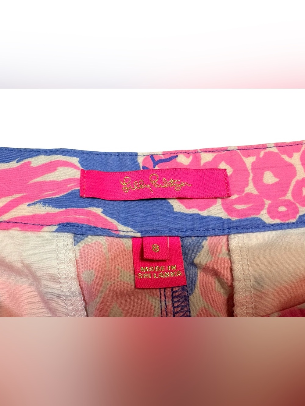 Lilly Pulitzer Buttercup Pineapple Shake Scallop Shorts Size 8 - Picture 3 of 10